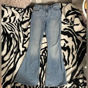 y2k inspired hollister high rise flared jeans